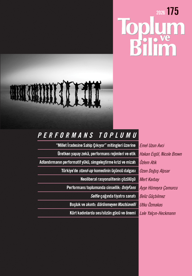 Toplum ve Bilim Sayı 175, 2026