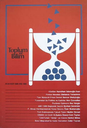 Toplum ve Bilim Sayı 43-44, 1989