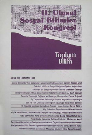 Toplum ve Bilim Sayı 48-49, 1990